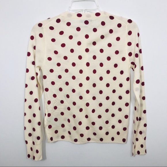 J Crew Jackie Sequin Polka Dot Cardigan NWT - Picture 2 of 4